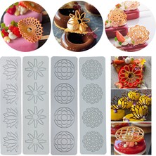 Pengfushop4 A06 Tarzı Featherleafbutterflyhoneycomb Tasarım Dantel Mat Fondan Kek Kalıbı Şeker Zanaat Silikon Ped Kek Dekorasyon Araçları Bakeware (Yurt Dışından)