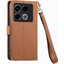 Colorful Shop Infinix Not 40 Fermuar Cüzdan Için Flip Case Darbeye Deri Kılıf Aşk (Yurt Dışından)