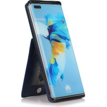 Colorful Shop Huawei Mate 40 Kart Tutucu ile Uyumlu Premium Deri Çanta Cüzdan (Yurt Dışından)