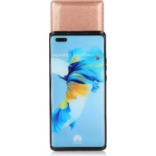 Colorful Shop Huawei Mate 40 Kart Tutucu ile Uyumlu Premium Deri Çanta Cüzdan (Yurt Dışından)