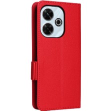 Colorful Shop Xıaomı Poco M6 4g Manyetik Yan Toka Cüzdan Pu Deri Için Flip Case (Yurt Dışından)