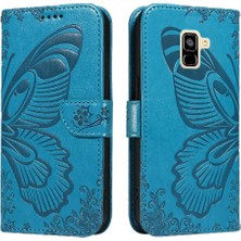 Colorful Shop Samsung Galaxy A8 2018 Için Flip Case Kredi ile Ayrılabilir El Kayışı (Yurt Dışından)