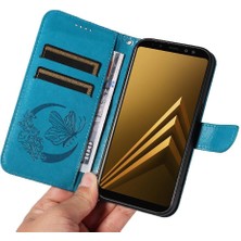 Colorful Shop Samsung Galaxy A8 2018 Için Flip Case Kredi ile Ayrılabilir El Kayışı (Yurt Dışından)