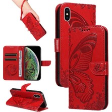 Colorful Shop Kredi Kartı Yuvası ile IPhone Xs Max Için Flip Case Ayrılabilir El Kayışı (Yurt Dışından)