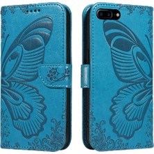 Colorful Shop IPhone 6 Için Flip Case Artı/6s Artı Kredi Kartı Yuvası ile Kabartmalı El (Yurt Dışından)