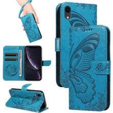 Colorful Shop IPhone Xr Yüksek Kaliteli Deri Kredi Kartı Yuvası El ile Flip Case (Yurt Dışından)