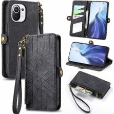 Colorful Shop Xiaomi 11 Için Flip Case Cüzdan Kılıf Darbeye Basit Iş (Yurt Dışından)