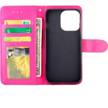 Colorful Shop IPhone 15 Için Flip Case Manyetik Kapatma Kickstand Pu Deri Kart Tutucu (Yurt Dışından)