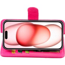 Colorful Shop IPhone 15 Için Flip Case Manyetik Kapatma Kickstand Pu Deri Kart Tutucu (Yurt Dışından)