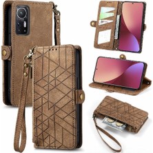 Colorful Shop Xiaomi 12 Için Flip Case Deri Çanta Basit Iş Kapak Çevirin Cüzdan (Yurt Dışından)