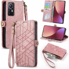 Colorful Shop Xiaomi 12 Için Flip Case Deri Çanta Basit Iş Kapak Çevirin Cüzdan (Yurt Dışından)