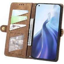 Colorful Shop Xiaomi 11 Için Flip Case Cüzdan Kılıf Darbeye Basit Iş (Yurt Dışından)