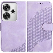 Colorful Shop Xiaomi Poco F6 Için Flip Case Pu Deri Kapak Çevirin Geometrik Desen Kartı (Yurt Dışından)