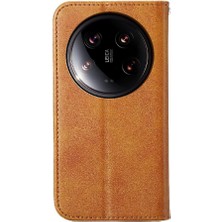 Colorful Shop Xiaomi 14 Için Flip Case Ultra El Kayışı Eşkenar Dörtgen Şekli Standı Günlük Kullanım (Yurt Dışından)