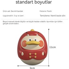 First Bebek Eğlenceli Dinozor Ördek Tumbler Oyuncak Yatıştırıcı Çocuk Çıngırak Bebek (Yurt Dışından)