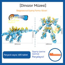 First Hyodontosaurus Küçük Parçacık Yapı Taşı Deformasyon Robot Dinozor Müzesi Modeli Yapı Taşı Montaj Oyuncak (Yurt Dışından)