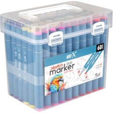 Rich Art x Sketch Marker Duo Çift Uçlu Marker Kalem 60 Renk Set 18050