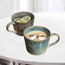 Lotin Latte Cappuccino Için Kulplu Icı Çay Bardağı (Yurt Dışından)