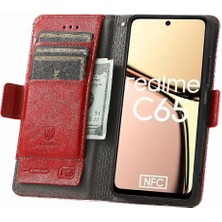 BDT Boutique Realme C65 Çok Renkli Ekleme Iş Cüzdan Çoklu Kart Için Flip Case (Yurt Dışından)