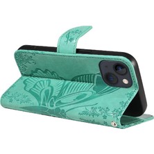 BDT Boutique Kredi Kartı Yuvası ile IPhone 13 Mini Yüksek Kalite Deri Için Flip Case (Yurt Dışından)