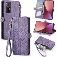 BDT Boutique Xiaomi 12 Için Flip Case Deri Çanta Basit Iş Kapak Çevirin Cüzdan (Yurt Dışından)