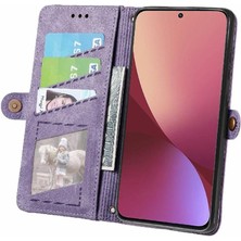 BDT Boutique Xiaomi 12 Için Flip Case Deri Çanta Basit Iş Kapak Çevirin Cüzdan (Yurt Dışından)