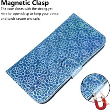 BDT Boutique Tecno Pova 6 Pro 5g Için Flip Case Kart Yuvası Standı Tutucu Glitter Renkli (Yurt Dışından)