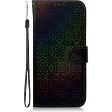 BDT Boutique Tecno Pova 6 Pro 5g Için Flip Case Kart Yuvası Standı Tutucu Glitter Renkli (Yurt Dışından)