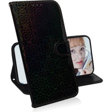 BDT Boutique Tecno Pova 6 Pro 5g Için Flip Case Kart Yuvası Standı Tutucu Glitter Renkli (Yurt Dışından)