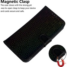 BDT Boutique Tecno Pova 6 Pro 5g Için Flip Case Kart Yuvası Standı Tutucu Glitter Renkli (Yurt Dışından)