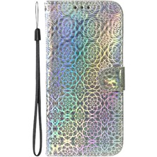 BDT Boutique Tecno Pova 6 Pro 5g Için Flip Case Kart Yuvası Standı Tutucu Glitter Renkli (Yurt Dışından)