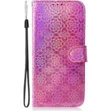 BDT Boutique Tecno Camon Için Flip Case 30 4g/5g Glitter Renkli Kart Yuvası Standı Kılıf (Yurt Dışından)