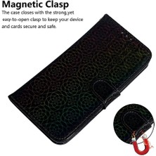 BDT Boutique Tecno Camon Için Flip Case 30 4g/5g Glitter Renkli Kart Yuvası Standı Kılıf (Yurt Dışından)