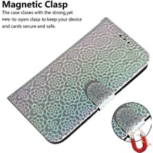 BDT Boutique Tecno Camon Için Flip Case 30 4g/5g Glitter Renkli Kart Yuvası Standı Kılıf (Yurt Dışından)