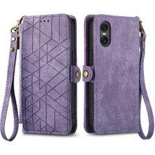 Mays Shop Sony Xperia 10 Vı Cüzdan Için Flip Case Basit Iş Darbeye Deri (Yurt Dışından)