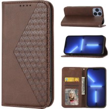 Mays Shop IPhone 13 Için Flip Case Pro Eşkenar Dörtgen Şekli El Kayışı Standı Günlük Kullanım (Yurt Dışından)