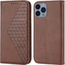 Mays Shop IPhone 13 Için Flip Case Pro Eşkenar Dörtgen Şekli El Kayışı Standı Günlük Kullanım (Yurt Dışından)