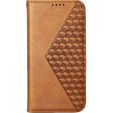 Mays Shop Samsung Galaxy M55 Günlük Kullanım Için Flip Case Standı Cüzdan El Kayışı Eşkenar Dörtgen (Yurt Dışından)