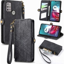 Mays Shop Motorola Moto G30 Cüzdan Basit Iş Deri Kılıf Flip Case Için Flip Case (Yurt Dışından)