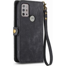 Mays Shop Motorola Moto G30 Cüzdan Basit Iş Deri Kılıf Flip Case Için Flip Case (Yurt Dışından)