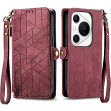 Mays Boutique Huawei Pura 70 Pro Için Flip Case Darbeye Deri Kılıf Cüzdan Çevirin (Yurt Dışından)