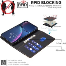 Mays Shop Tecno Pop 8 Kickstand Flip Folio Rfıd Engelleme Kart Yuvaları Için Flip Case (Yurt Dışından)