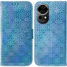 Mays Shop Huawei Nova 12 Için Flip Case Standı Tutucu Glitter Renkli Cüzdan Kılıf Pu (Yurt Dışından)