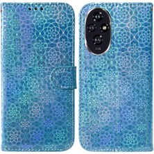 Mays Shop Onur Için Flip Case 200 5g Glitter Renkli Premium Pu Deri Cüzdan Kılıf (Yurt Dışından)