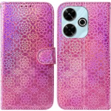 Mays Shop Xiaomi Poco M6 4g Için Flip Case Standı Tutucu Premium Pu Deri Glitter (Yurt Dışından)