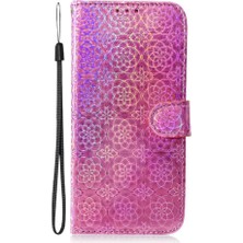 Mays Shop Xiaomi Poco M6 4g Için Flip Case Standı Tutucu Premium Pu Deri Glitter (Yurt Dışından)