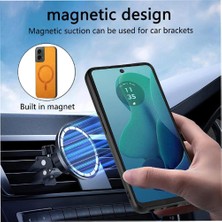 Mays Shop Motorola Moto G 2024 Kablosuz Şarj Için Flip Case Hafif Ince Araba (Yurt Dışından)