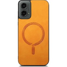 Mays Shop Motorola Moto G 2024 Kablosuz Şarj Için Flip Case Hafif Ince Araba (Yurt Dışından)