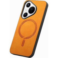 Mays Shop Huawei Pura 70 Magsafe Araba Mounts Için Flip Case Hafif Kablosuz Ince (Yurt Dışından)