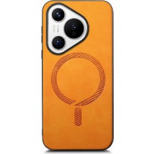 Mays Shop Huawei Pura 70 Magsafe Araba Mounts Için Flip Case Hafif Kablosuz Ince (Yurt Dışından)